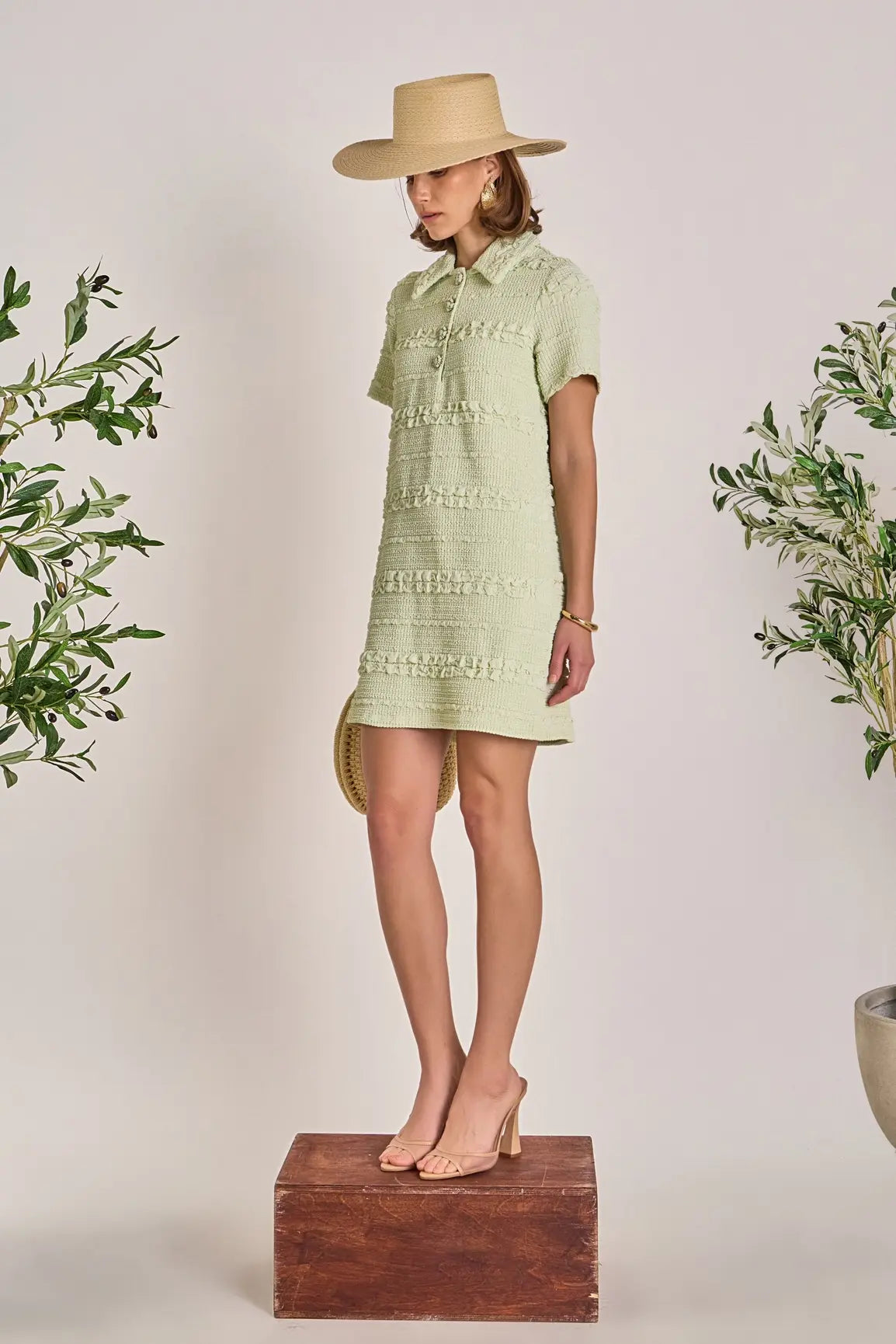 KALI TEXTURE MINI DRESS