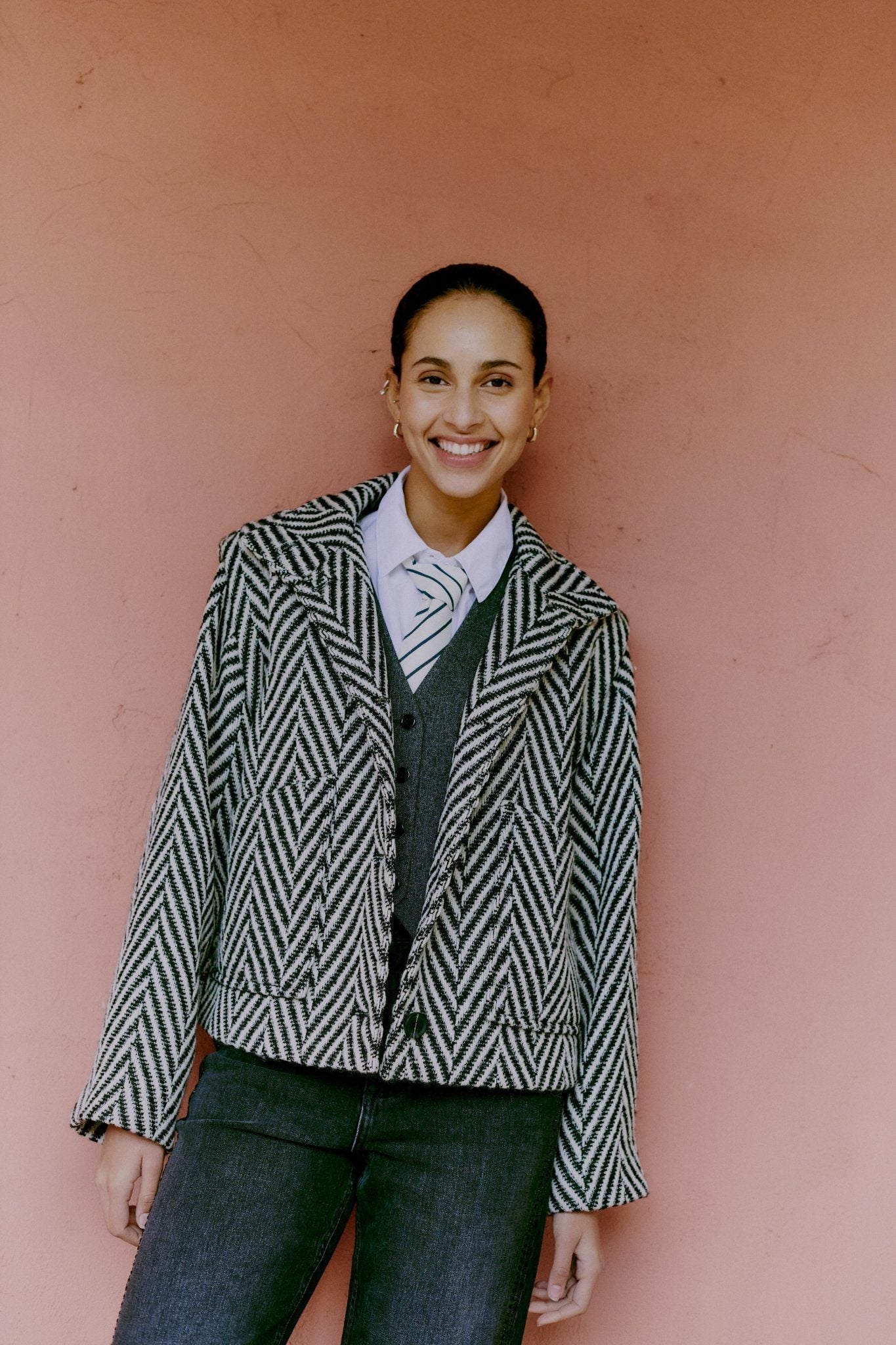 TAYLOR HERRINGBONE JACKET