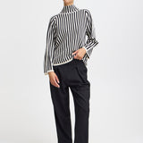 BYOTARI ROLLNECK STRIPE SWEATER