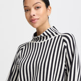 BYOTARI ROLLNECK STRIPE SWEATER