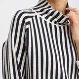 BYOTARI ROLLNECK STRIPE SWEATER