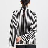 BYOTARI ROLLNECK STRIPE SWEATER