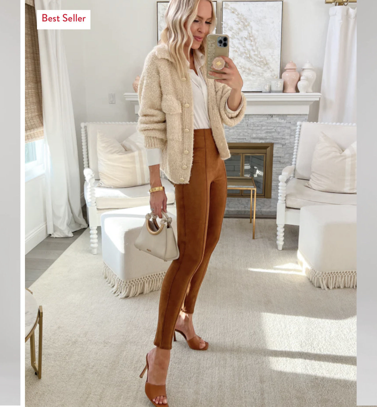 FAUX SUEDE LEGGING