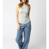 RIBBED HIGH SCOOP NECK TANK