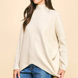 TURTLE NECK LONG SLEEVE SWEATER