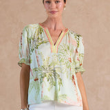 TROPICAL PRINT SSLV TOP