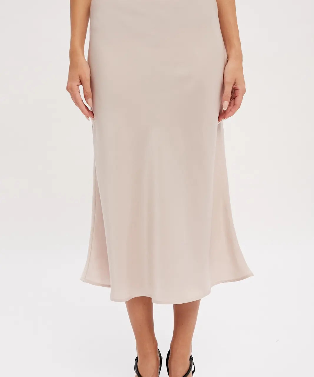 SATIN MIDI SKIRT (Additional Colors)