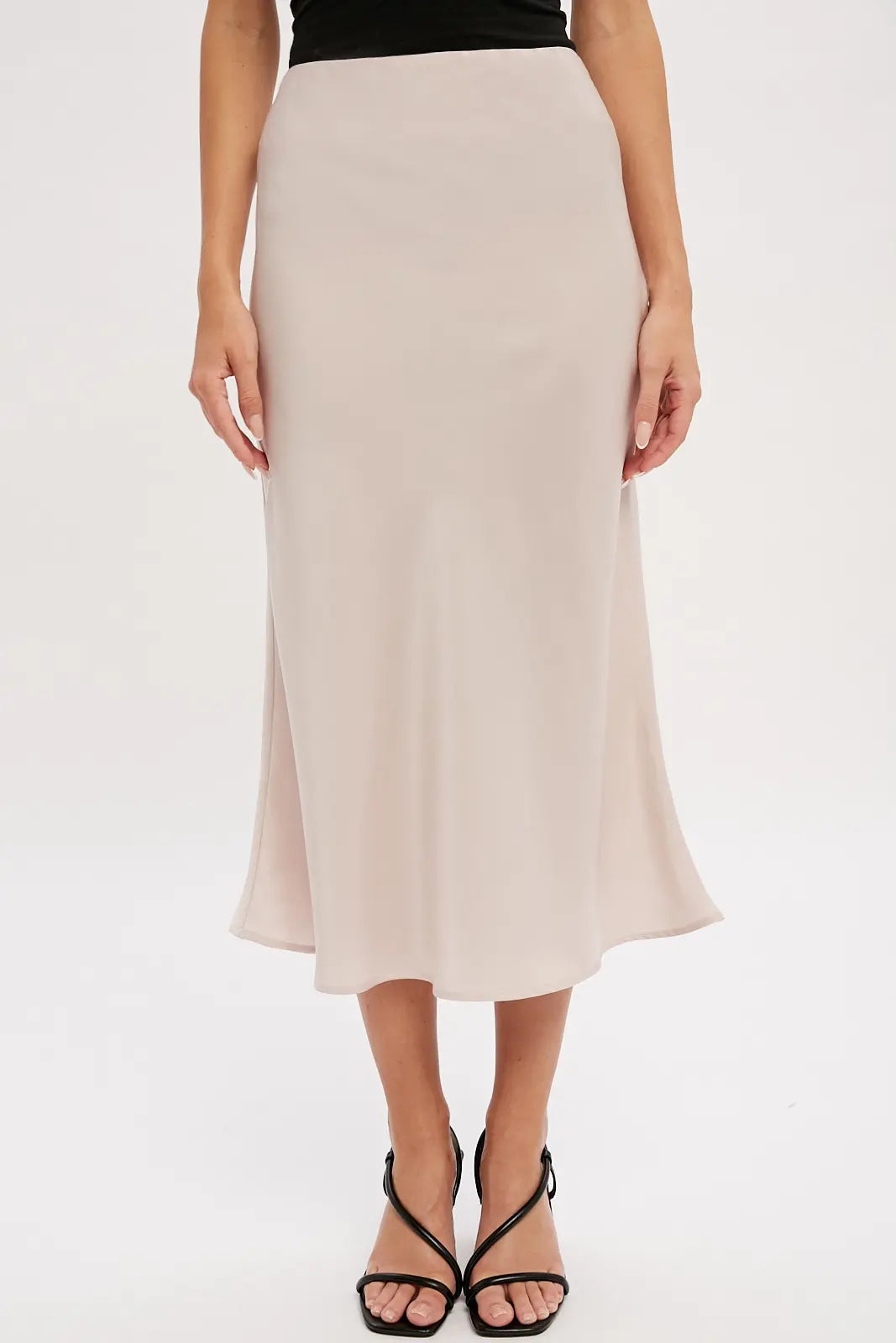 SATIN MIDI SKIRT (Additional Colors)