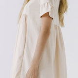KNIT MIX MINI DRESS WITH POCKETS