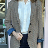 NOELIE HOUNDSTOOTH BLAZER