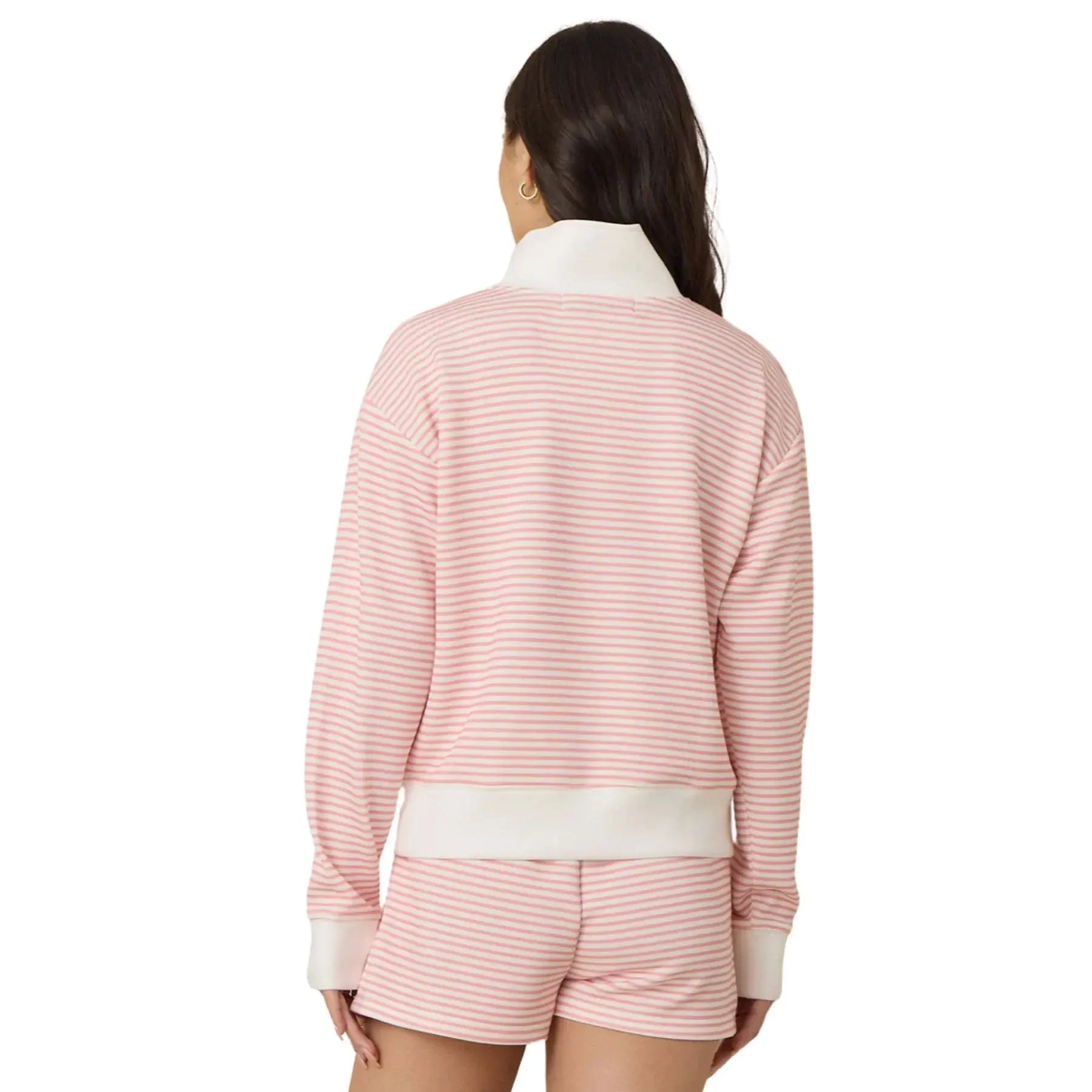 STRIPED CLOUD FLEECE SHORT SET
