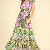 BOHEMIAN PATTERN SLVLESS MAXI