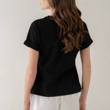 ASYMMETRIC BACK DETAIL TEE