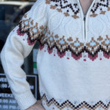 HALF ZIP KNIT SWEATER