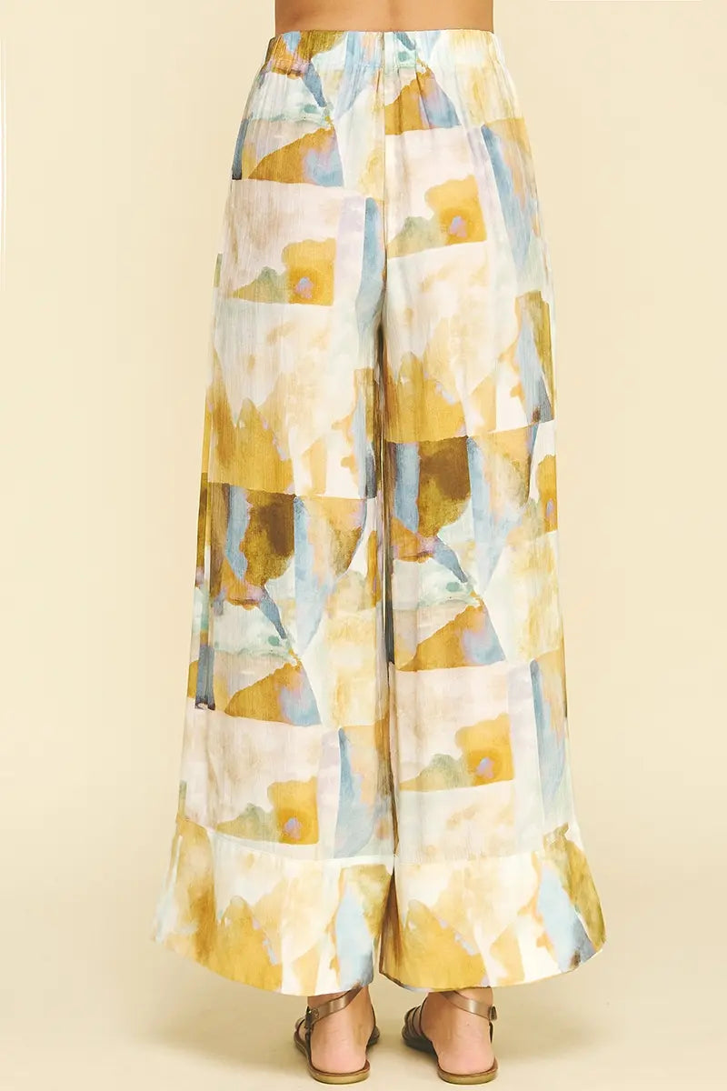WATERCOLOR PRINT PANTS