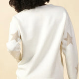 CREW NECK SWEATER W/STARS