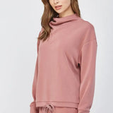 BUTTER SOFT COWL NECK SWEATSHIRT