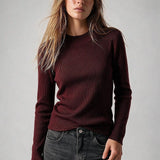 Fine Ribbed Mock Sweater