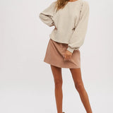 CORDUROY MINI SKIRT