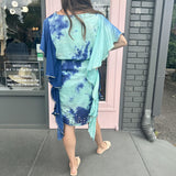 CAMILLE EYELET CAFTAN DRESS