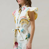 ZAHRA FRUIT MINI DRESS W/BELT