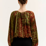 Pritned Voluminous Top
