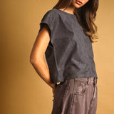 Suede Crop Top