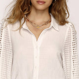 EVANA SLV DETAIL BLOUSE