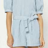 JACQUARD ZIP FRONT ROMPER