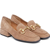 SUEDE LOAFER PUMP