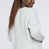FLECK V NECK SWEATER