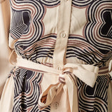 LSLV PRINT MAXI SHIRTDRESS