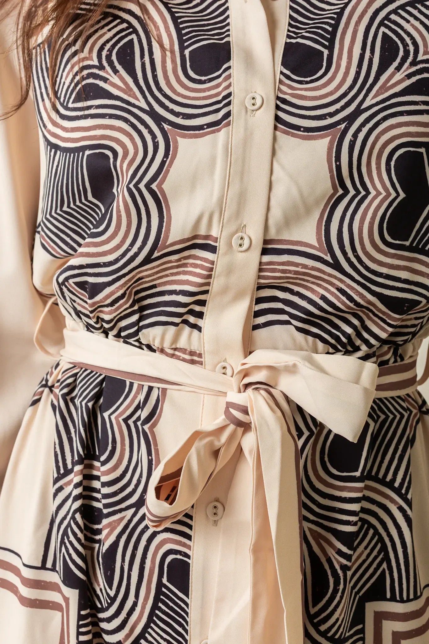 LSLV PRINT MAXI SHIRTDRESS