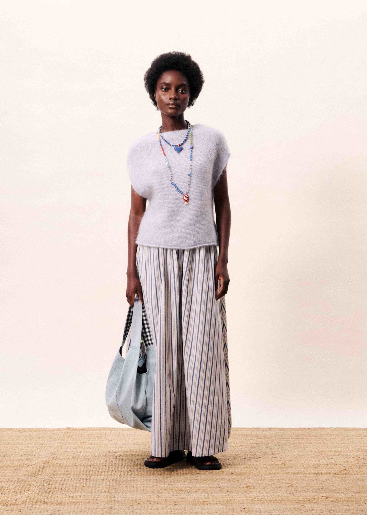 SELENA STRIPE MAXI SKIRT