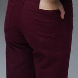 Cropped wide leg jeans