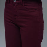 Cropped wide leg jeans