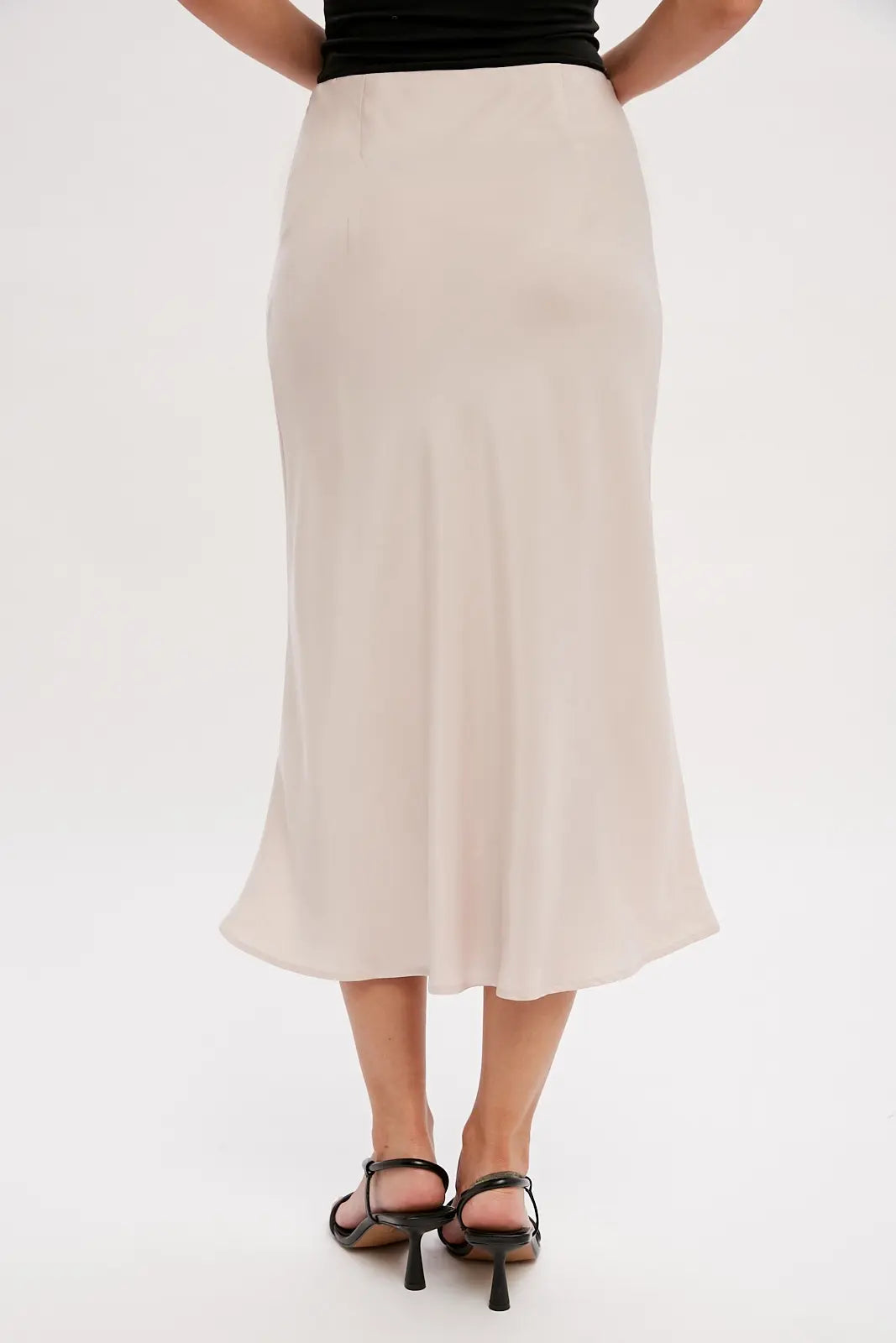 SATIN MIDI SKIRT (Additional Colors)