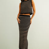 CROCHET KNIT STRAIGHT SKIRT