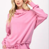 BUTTER SOFT COWL NECK SWEATSHIRT (additional colors)
