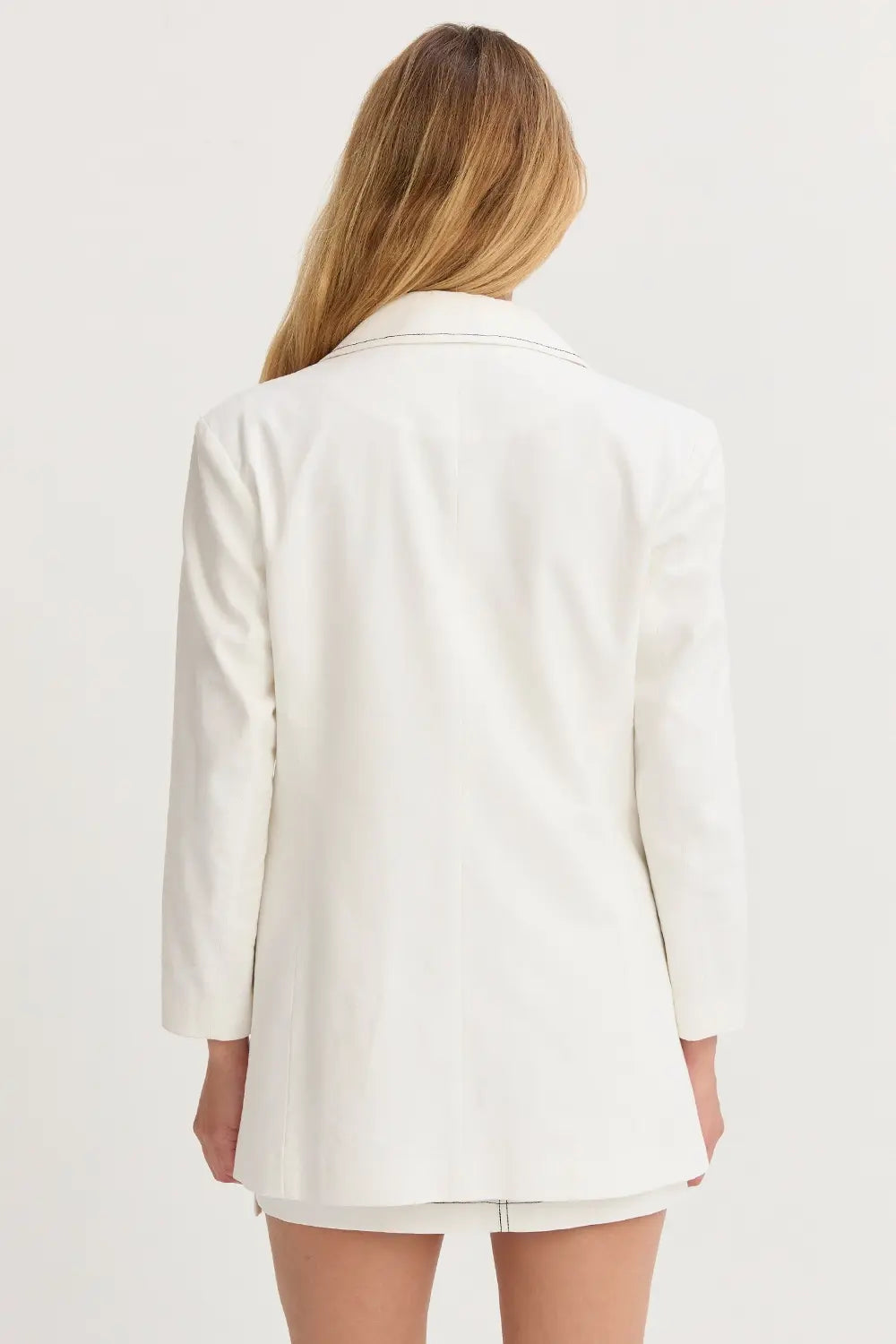 RENATA CONTRAST STITCH BLAZER