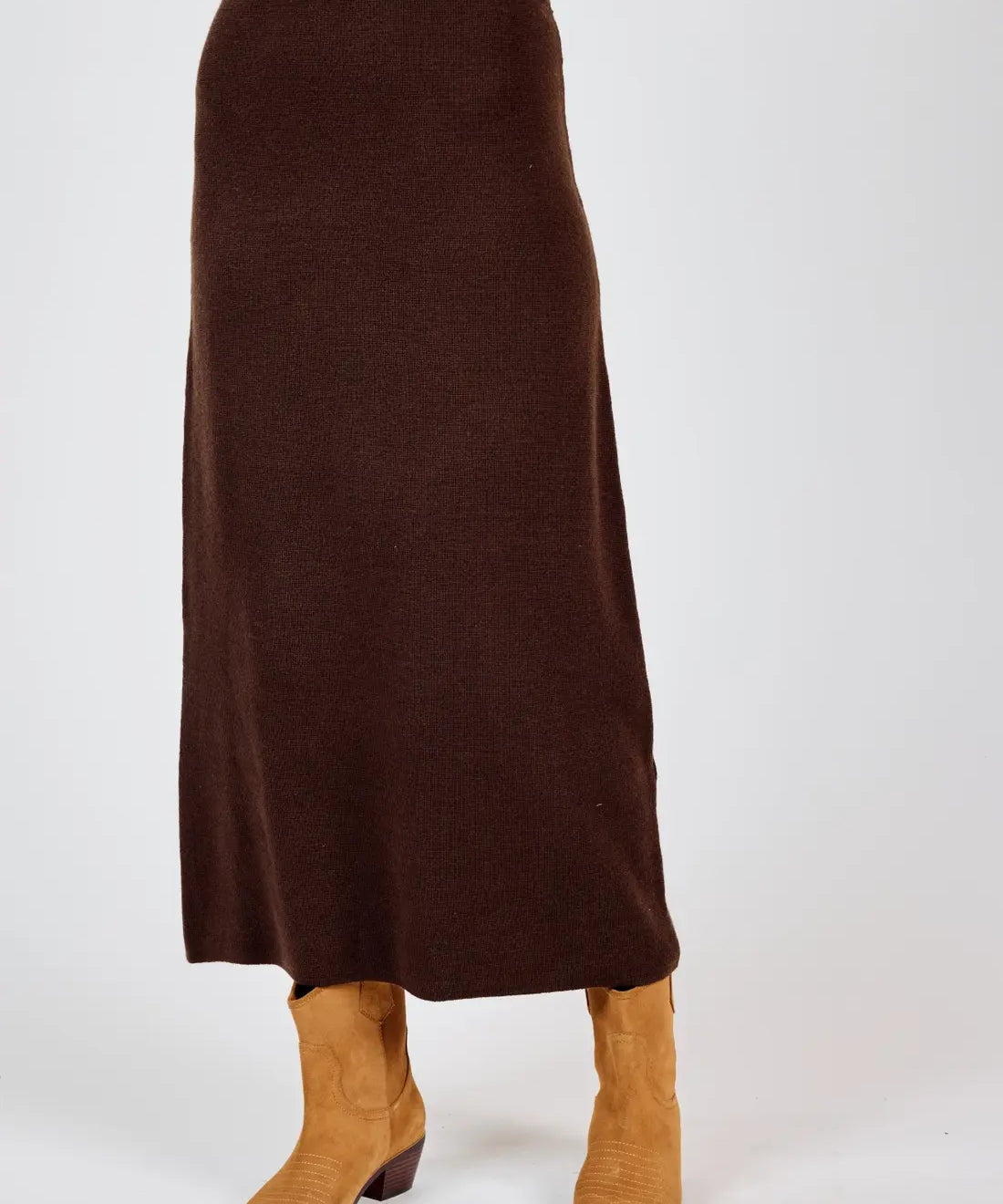 THE CATHERINE KNIT MIDI SKIRT