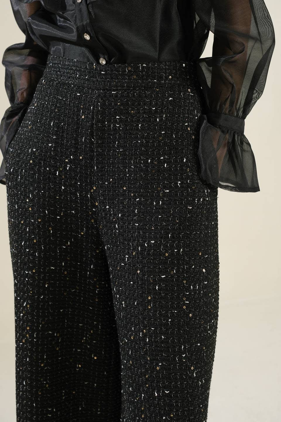 TWEED SEQUIN PANT
