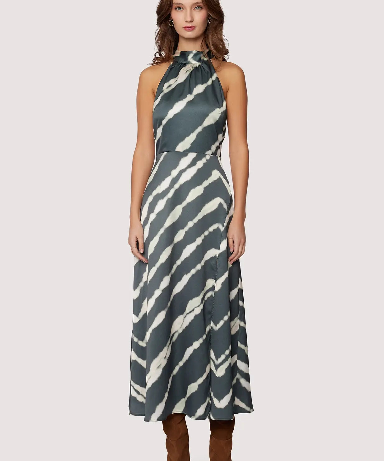 ELISA MAXI HALTER DRESS