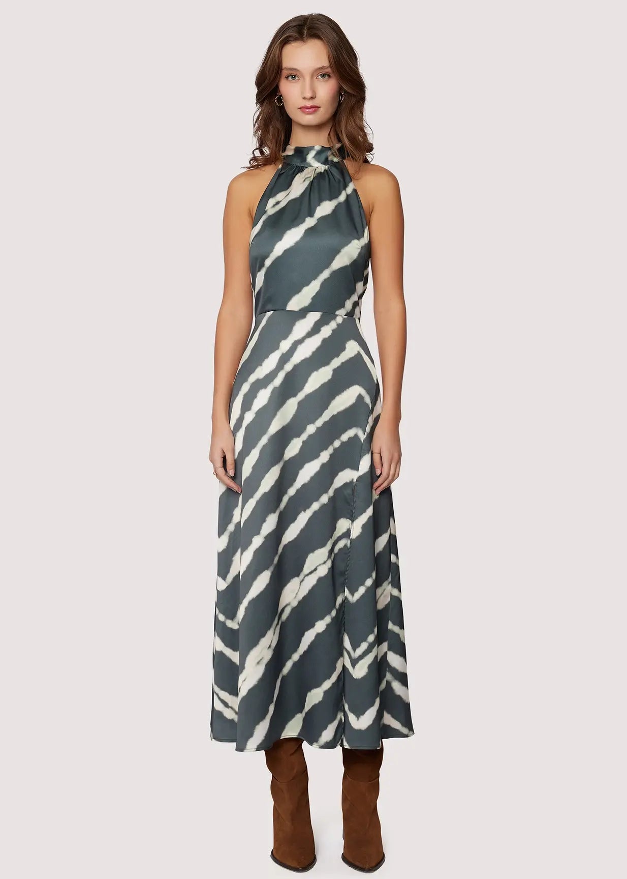 ELISA MAXI HALTER DRESS