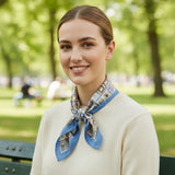 GEOMETRIC SILKY BANDANA SCARF (multiple colors)