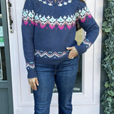 HALF ZIP KNIT SWEATER