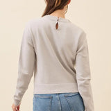 CHRISSY JEWEL NECK SWEATER