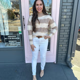 STRIPED KNIT SWEATER