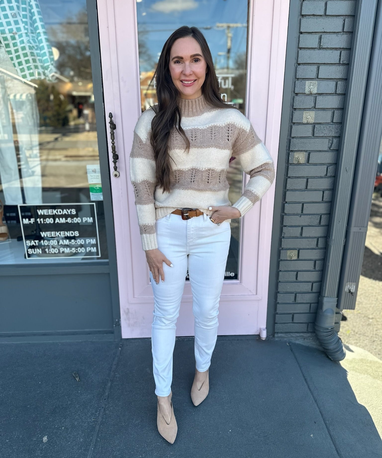 STRIPED KNIT SWEATER