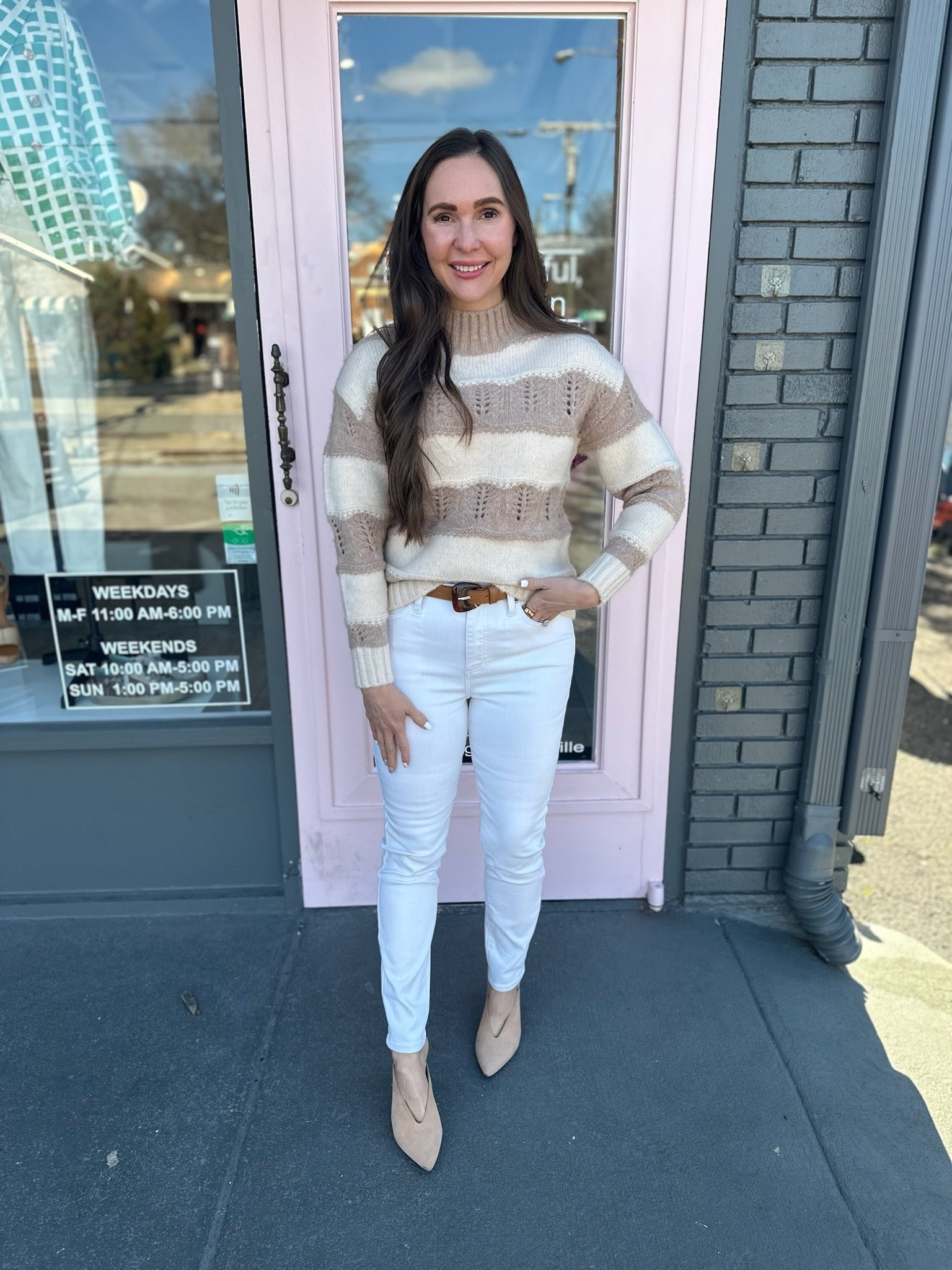 STRIPED KNIT SWEATER